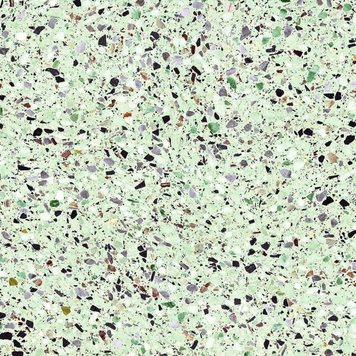Vloertegel/Wandtegel Terre Terrazzo Medley Leaf Groen 60x60, Doe-het-zelf en Verbouw, Tegels, 60 cm of meer, 60 cm of meer, 10 m² of meer