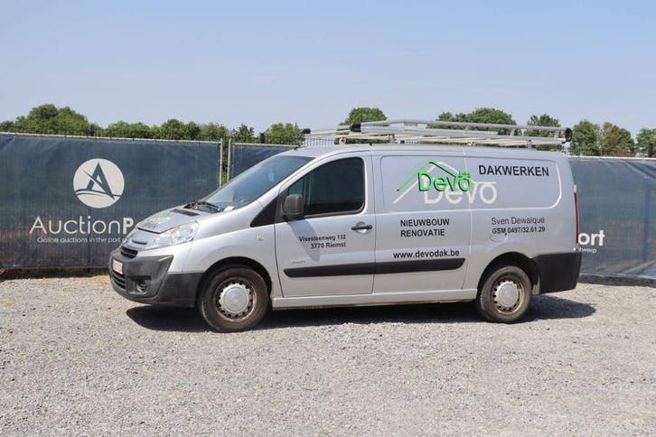 Veiling: Bestelwagen Citroën Jumpy Diesel 120pk 2008, Auto's, Bestelauto's, Handgeschakeld, BTW verrekenbaar, Diesel, Zilver of Grijs