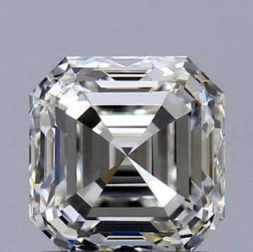 1 pcs Diamant (Natuurlijk) - 1.00 ct - Smaragd - K - VVS1 -, Nieuw