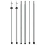 vidaXL Luifelstokken 2 st telescopisch 102-260 cm aluminium, Verzenden, Nieuw