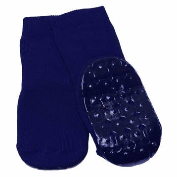 Anti-slip sokken | Kleur: Blauw | Maat: 43 - 45 | Rubberen o, Ophalen of Verzenden, Nieuw