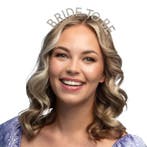 Metalen diadeem Bride to be Roségoud, Kleding | Dames, Ophalen of Verzenden, Nieuw