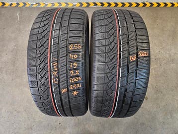 255/40/19 100V* PIRELLI WINTERBANDEN 6,8MM PROFIEL 2X, Gebruikt, 255 mm, Winterbanden, Band(en)