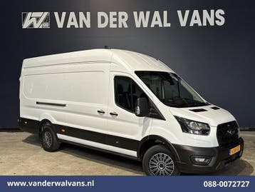 Ford Transit | 2.0 TDCI 131pk L4H3 Euro6 Airco | Camera |, Gebruikt, Euro 6, Wit, Dealer onderhouden