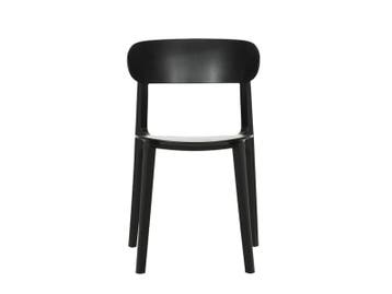 Steppel stevige kunststof stoel - stapelbaar - zwart, Huis en Inrichting, Stoelen, Ophalen of Verzenden, Nieuw