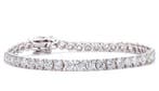 Armband - 18 karaat Witgoud - 11.32ct. tw. Diamant, Sieraden, Tassen en Uiterlijk, Armbanden, Nieuw