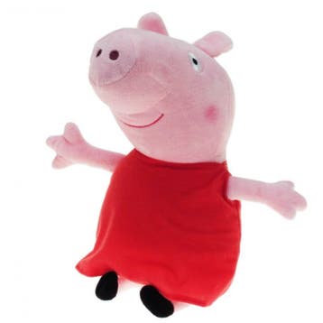Peppa Pig knuffel - pluche - 28 cm - rode outfit, Verzenden, Nieuw