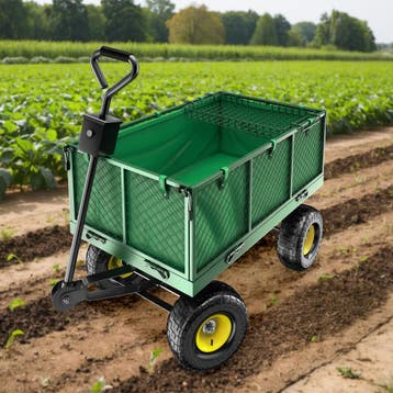 Bolderwagen Transportkar XXL max. 550kg met opbergruimte, Tuin en Terras, Verzenden, Nieuw