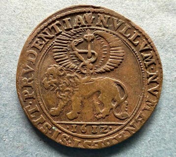 Spaanse Nederlanden. Jeton 1612 Antwerpen  Wijsheid der