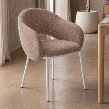 *WOONWINKEL* Moderne Stoel Terra Met Ronde Rugleuning, Huis en Inrichting, Stoelen, Verzenden, Nieuw, Stof