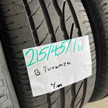 2 x Bridgestone Alenza 001 215-45-16 Zomerbanden 7mm, 16 inch, Ophalen of Verzenden, Band(en), Personenwagen
