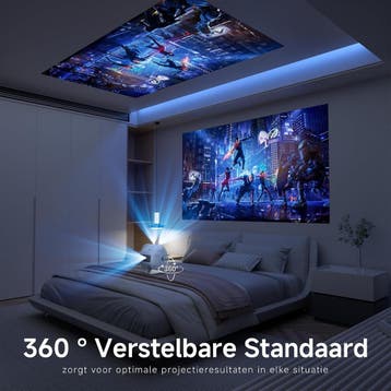 Beamer - Projector - 1080P Full HD - Wit - S3Lite - VISULAPE, Audio, Tv en Foto, Verzenden, Zo goed als nieuw