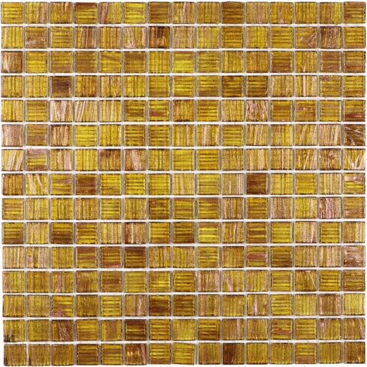 Wand & Vloer Mozaïek Tegels Factory Glas Bruingoud - Matj.., Doe-het-zelf en Verbouw, Tegels, 20 tot 40 cm, 20 tot 40 cm, 10 m² of meer