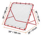 Voetbal Rebounder Net 1189 cm Verstelbaar Trainingsdoel, Verzenden, Nieuw