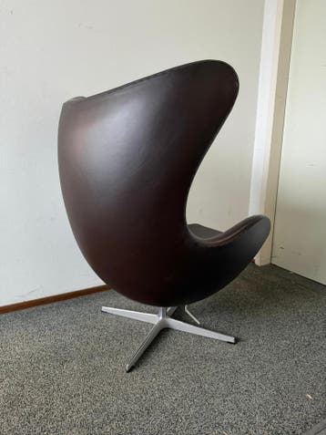 4x Fritz Hansen Egg Chair Fauteuil - Showroomstaat, Verzenden, Zo goed als nieuw, Leer