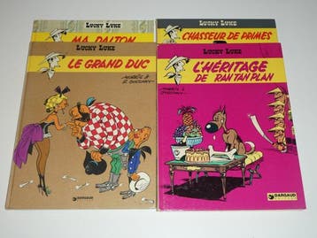 Lucky Luke - 4x C - 4 Album - Eerste druk - 1971/1973, Boeken, Nieuw