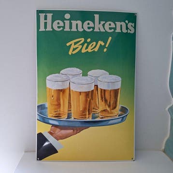 BLEKOTEC - Heinekens Bier! - Emaille bord - Emaille