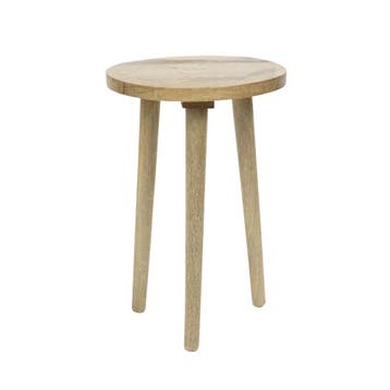 tafel mango hout dia 30cm, Verzenden, Nieuw