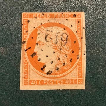 Frankrijk 1849 - 40 cent Ceres - Yvert 5, Gestempeld