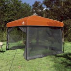 vidaXL Camping Tent Set met dak 2 pcs Grijs en Oranje, Verzenden, Nieuw, Tot en met 2