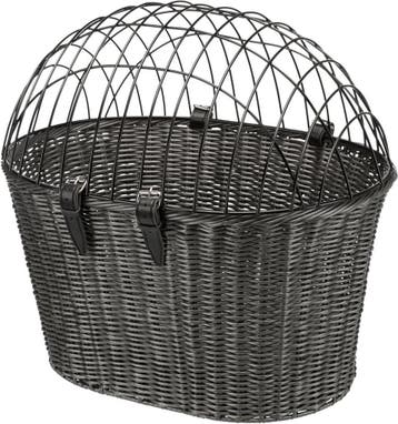 Trixie Stuur Fietsmand Met Draadkap Antraciet - 44X41X34 CM, Ophalen of Verzenden, Zo goed als nieuw, Trixie