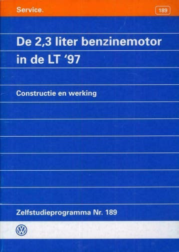 1996 Volkswagen 2,3L LT 1997 Zelfstudieprogramma 189, Verzenden