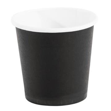 Disposable espresso bekers zwart 12cl | 1000 stuks | 6(h) x, Verzenden, Nieuw in verpakking