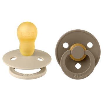 BIBS Colour 2 Pack - Vanilla/Dark Oak - Maat 3 Spenen Maat 3, Ophalen of Verzenden, Nieuw, Overige typen