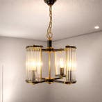 Plafondlamp - Kristal, Metaal, Messing