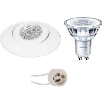 GU10 Inbouwspot Set - Mat Wit - Inbouw Rond - Trimless -, Ophalen of Verzenden, Nieuw, Overige fittingen, Plafondspot of Wandspot