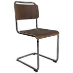 Dutch Originals Gispen Set Van 4 Eetkamerstoelen 101xl -, Huis en Inrichting, Stoelen, Zo goed als nieuw, Bruin, Vier