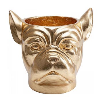 *WOONWINKEL* Kare Design Bulldog Gold Bulldog Plantenbak Gou, Verzenden, Nieuw
