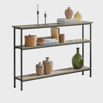 Vintage Console Tafel met 3 etages - Smalle Haltafel & Bijze, Verzenden, Nieuw