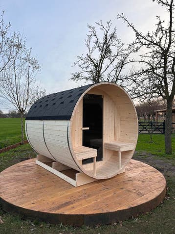 Sauna kopen? Showroom dagelijks open | Kom direct langs, Ophalen of Verzenden, Nieuw, Fins of Traditioneel, Complete sauna