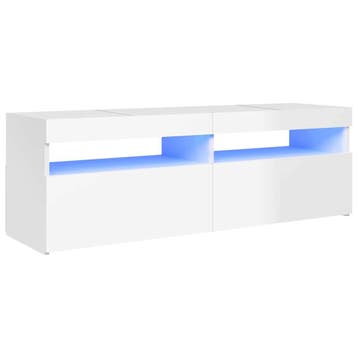 vidaXL Tv-meubel met LED-verlichting 120x35x40 cm hoogglans, Huis en Inrichting, Minder dan 50 cm, Verzenden, Nieuw, Minder dan 100 cm