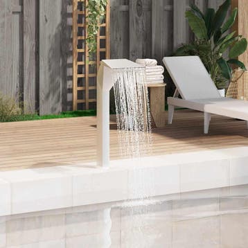 vidaXL Zwembadfontein 50x30x90 cm roestvrij staal, Tuin en Terras, Waterpartijen en Fonteinen, Verzenden, Nieuw