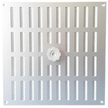 Aluminium afsluitbaar schuifrooster opbouw 300 x 300mm - ALU, Verzenden, Nieuw