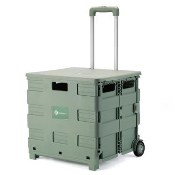Packaway 50 Liter Opvouwbare Boodschappentrolley met DEKSEL, Ophalen of Verzenden, Nieuw, Krat, Opvouwbaar
