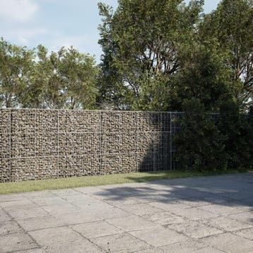 vidaXL Schanskorf 800x50x150 cm gegalvaniseerd ijzer, Verzenden, Nieuw, Metaal