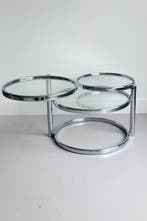 Leitmotiv - Salontafel - Double Swivel - Verchroomd, Staal,