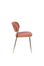 Eetkamerstoel - Mascot - Roze/Goud - House of Rebels, Verzenden, Nieuw