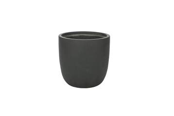 Plantenbak Fiberclay 35x35x34 cm Antraciet, Tuin en Terras, Bloembakken en Plantenbakken, Verzenden, Nieuw, Rond