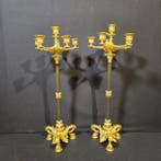 Kandelaber (2) - Brons - Zeer mooie kandelaars, Antiek en Kunst, Antiek | Klokken