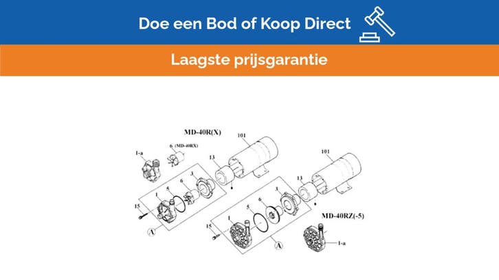 Bieden: Iwaki MD0655 - MD-40RZ5M pump housing, Watersport en Boten, Bootonderdelen, Kombuis en Sanitair, Nieuw, Zeilboot of Motorboot