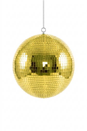 Discobal Goud met Motor Ø 30 cm Middelgroot Discobol Gouden, Ophalen of Verzenden, Nieuw, Feestartikel, Carnaval