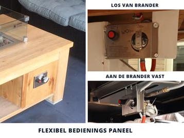 GoFire inbouwbrander rechthoek 75 x 25 cm | Flexibel, Tuin en Terras, Verzenden, Nieuw