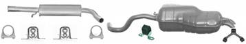 Complete uitlaat middendemper + einddemper Audi A3, Seat Leo, Verzenden, Nieuw