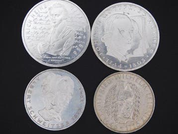 Duitsland. Deutsche Mark Silver Commemorative Coins Lot - 4