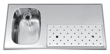 RVS Spoeltapblad ST-BB100-1 kleine spoelbak, Verzenden, Nieuw in verpakking