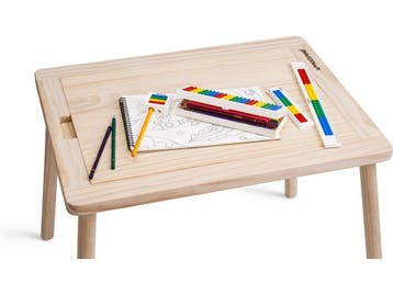 WonderMind WM-D001 - Bouwtafel Set - Massief Houten, Verzenden, Zo goed als nieuw